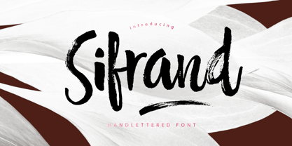 Sifrand Script Font Poster 1