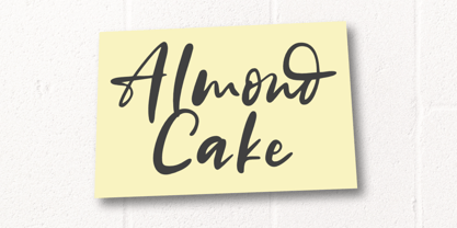 Almond Cake Font Poster 1