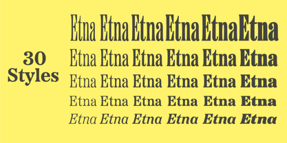 Etna Font Poster 3