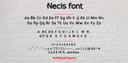 Necis Font Poster 10