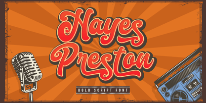 Hayes Preston Font Poster 1