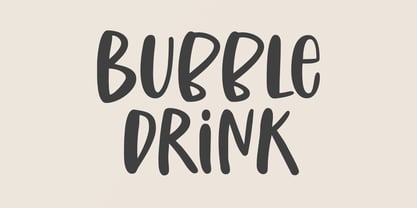 Bubble Drink Font Poster 1