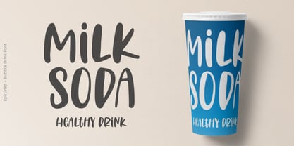 Bubble Drink Font Poster 3