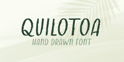 Quilotoa Font Poster 1