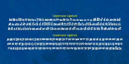 Up and Down Font Poster 12