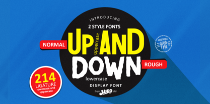 Up and Down Font Poster 1