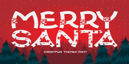 Merry santa Font Poster 1