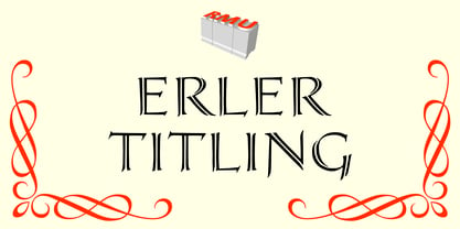 Erler Titling Font Poster 1