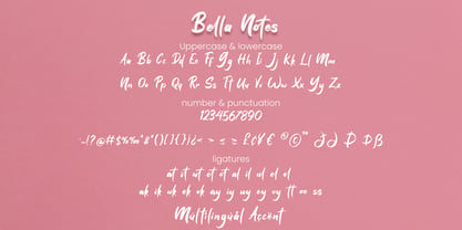 Bella Notes Font Poster 6