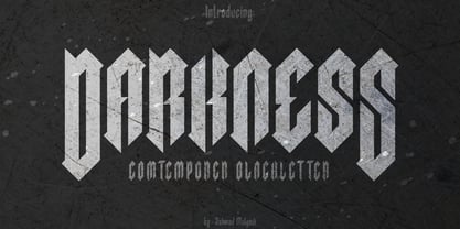 Darkness Font Poster 1