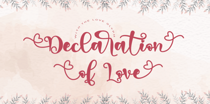 Declaration Of Love Fuente Póster 1