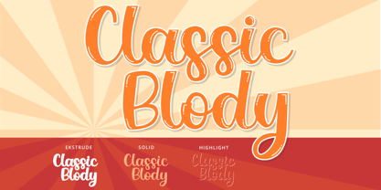 Classic Blody Font Poster 9
