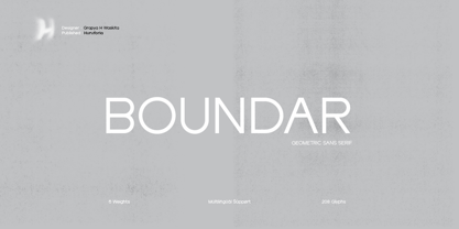 Boundar Font Poster 1