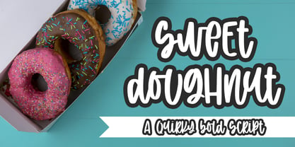 Sweet doughnut Font Poster 1