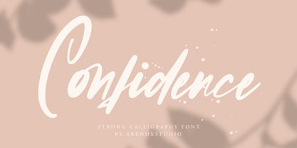Confidence Font Poster 1