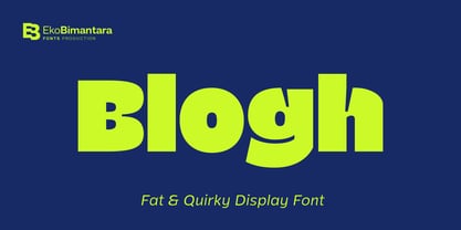 Blogh Font Poster 1