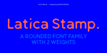 Latica Stamp Font Poster 1