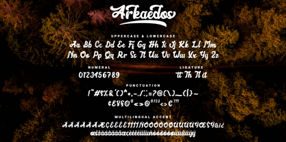 Arkaedos Font Poster 8