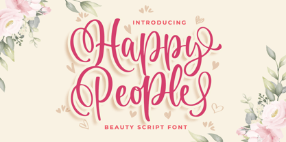 Happy People Font Poster 1
