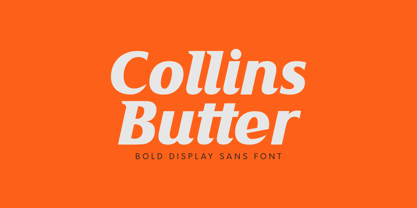 Collins Butter Hollow Font Poster 1