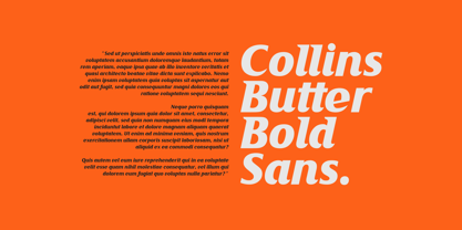 Collins Butter Hollow Font Poster 3
