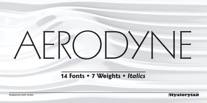 Aerodyne Font Poster 1