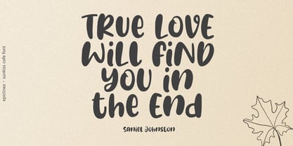 True Love Will Find You In The End” -Daniel Johnston