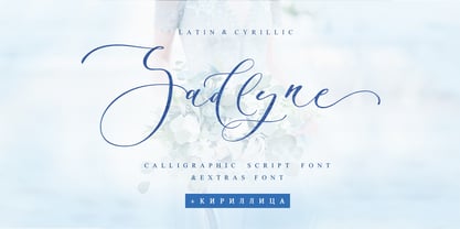 Sadlyne Cyrillic Fuente Póster 1