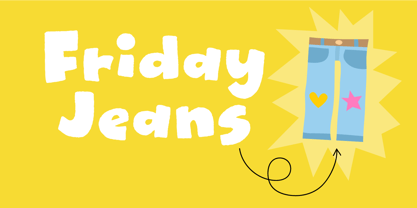 Friday Jeans Font Poster 1