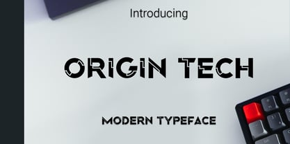 Origin Tech Font Poster 1