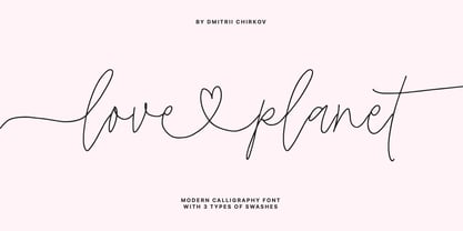 Love Planet Font Poster 1