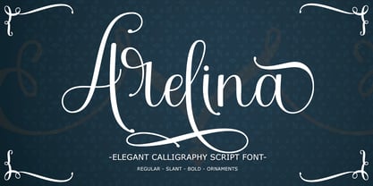 Arelina Script Fuente Póster 1