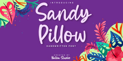 Sandy Pillow Font Poster 1