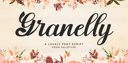 Granelly Script Font Poster 1