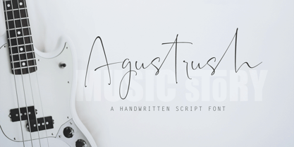 Agustrush Font Poster 1