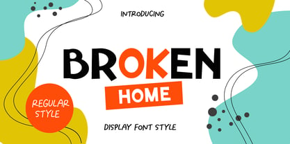 Broken Home Font Poster 1