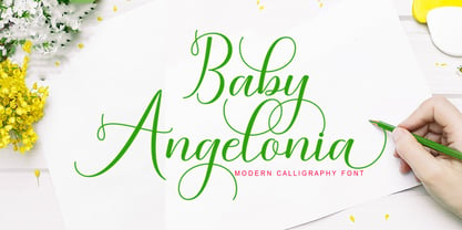 Baby Angelonia Font Poster 1