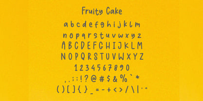 Fruity Cake Font Poster 5