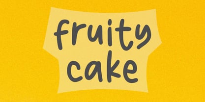 Fruity Cake Font Poster 1