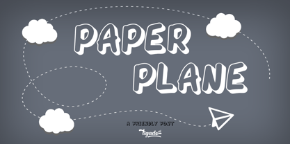 Paper Plane Fuente Póster 1