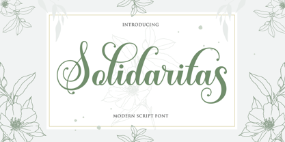 Solidaritas Script Font Poster 1