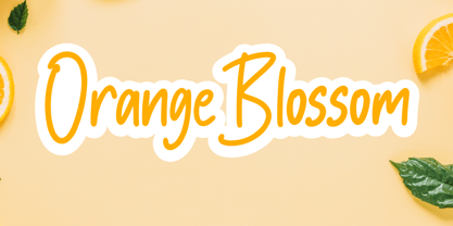Orange Blossom Fuente Póster 1
