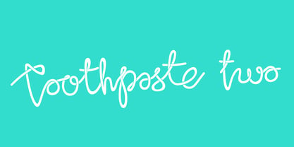 Toothpaste Two Font Poster 1