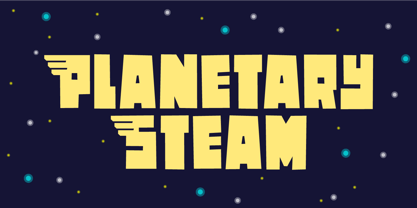 Planetary Steam Font Poster 1