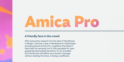 Amica Pro Fuente Póster 1