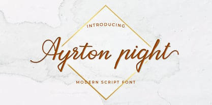 Ayrton Pight Font Poster 1