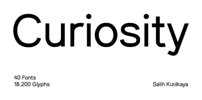 SK Curiosity Font Poster 1