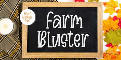 Farm Bluster Font Poster 1