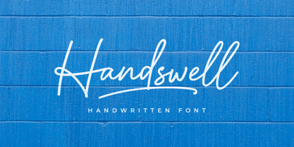 Handswell Font Poster 1