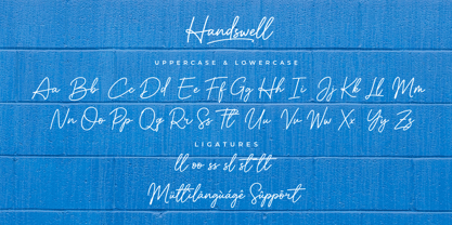Handswell Font Poster 8